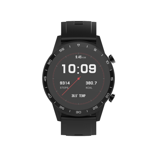 Reloj Bluetooth Unotec Round Series 6 fekete