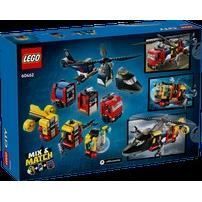 LEGO City 60462 Elicottero, camion dei pompieri e sottomarino modulari - Giocattolo per bambini dai 7 anni in su