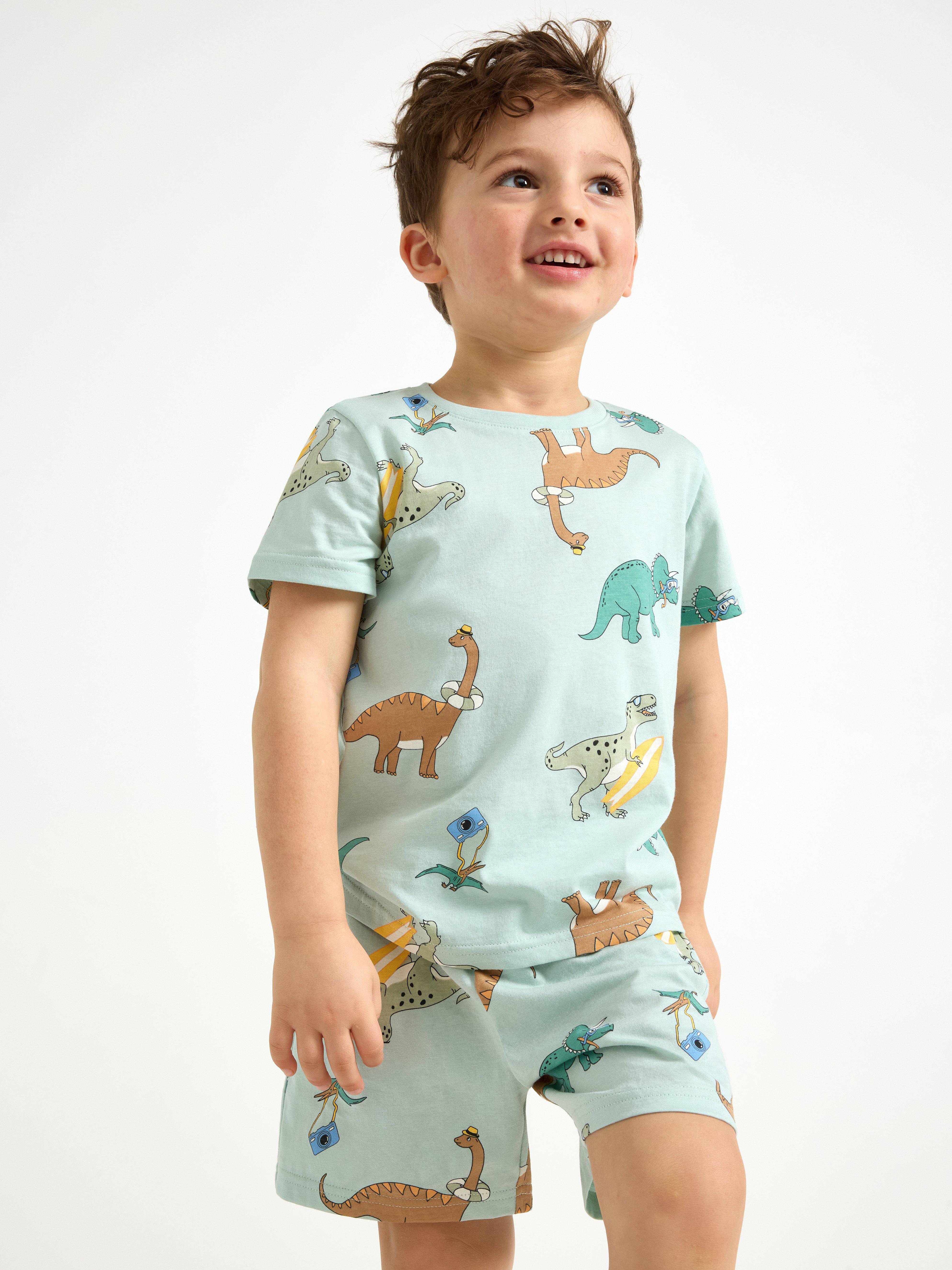 Pyjamasset Turquesa Claro Acinzentado