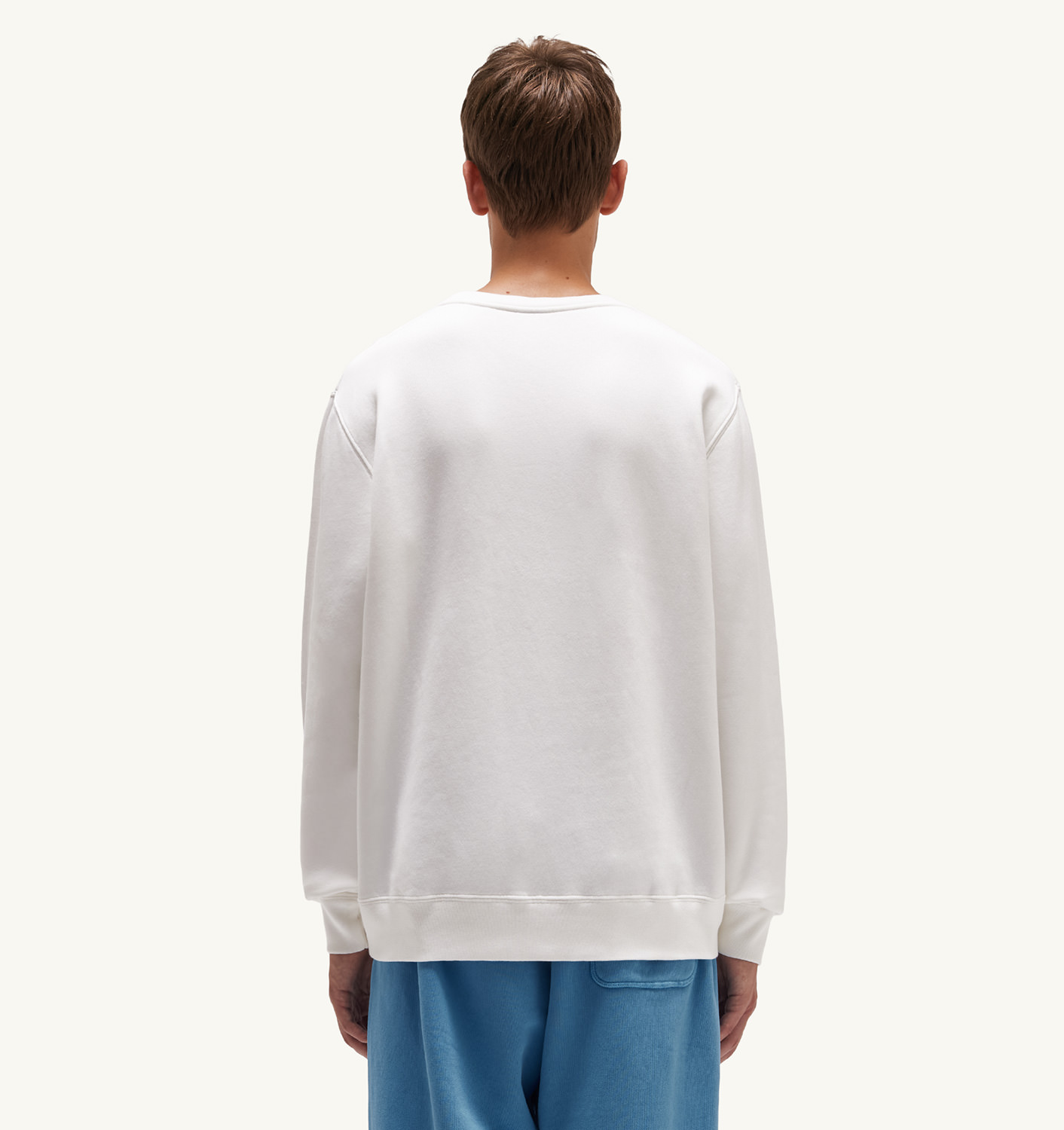 HANORAC CU GEL ROTUND DIN JERSEY DE BUMBAC PERIAT ALB