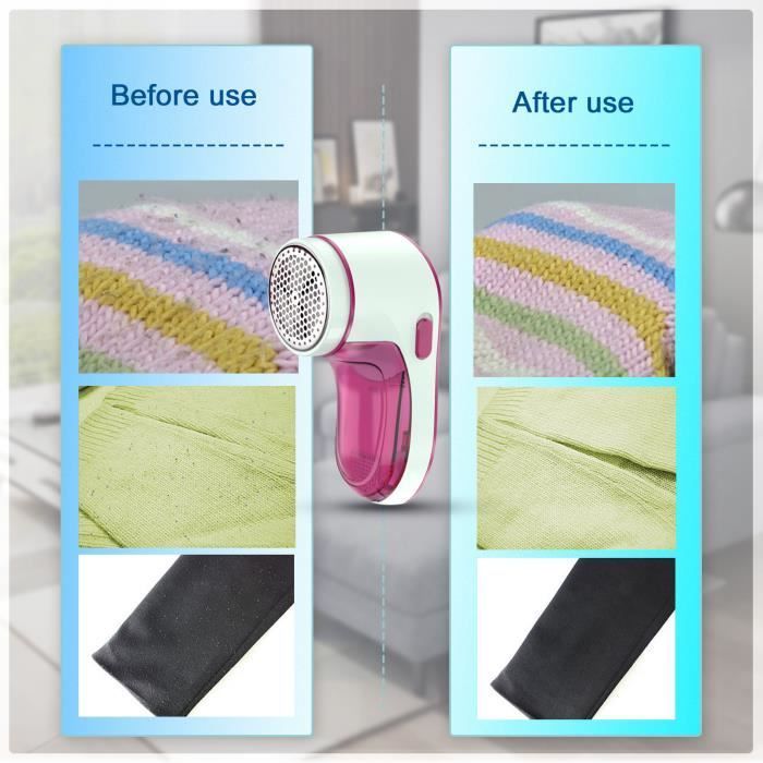 Rasoir Anti-Bouloche THOTCOC - Rechargeable USB - Rose