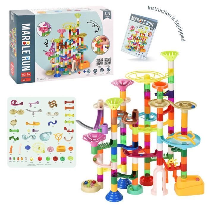 Piste per biglie - ZGEER - 150 pezzi - Giocattoli da costruzione - Giocattolo educativo
