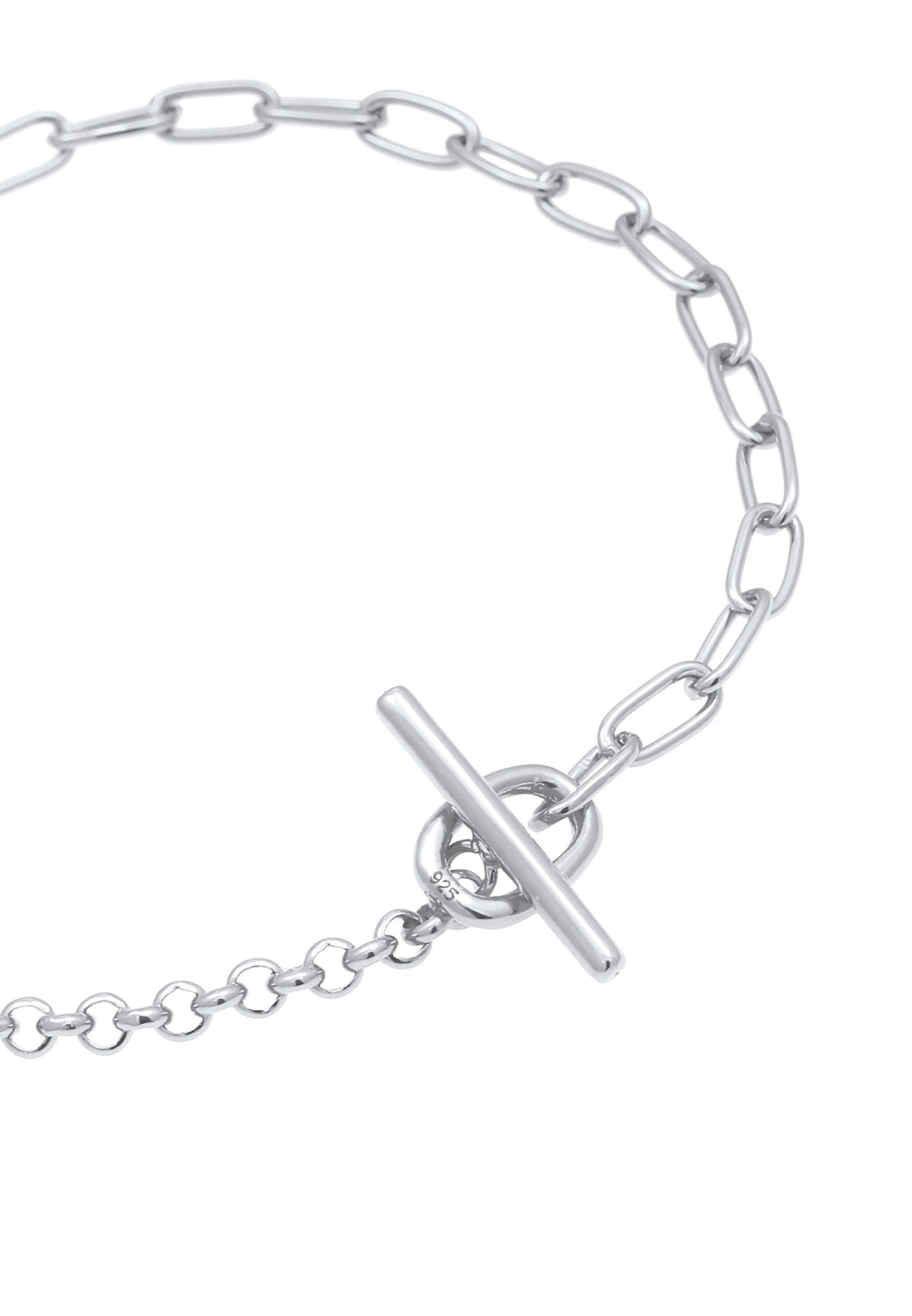 Elli Collier femme Figaro Basic Fermeture à barre en argent 925 Sterling