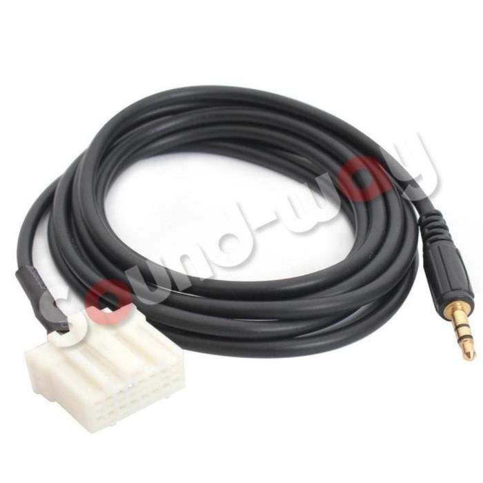 Cable auxiliar compatible con la radio MP3 de Mazda.