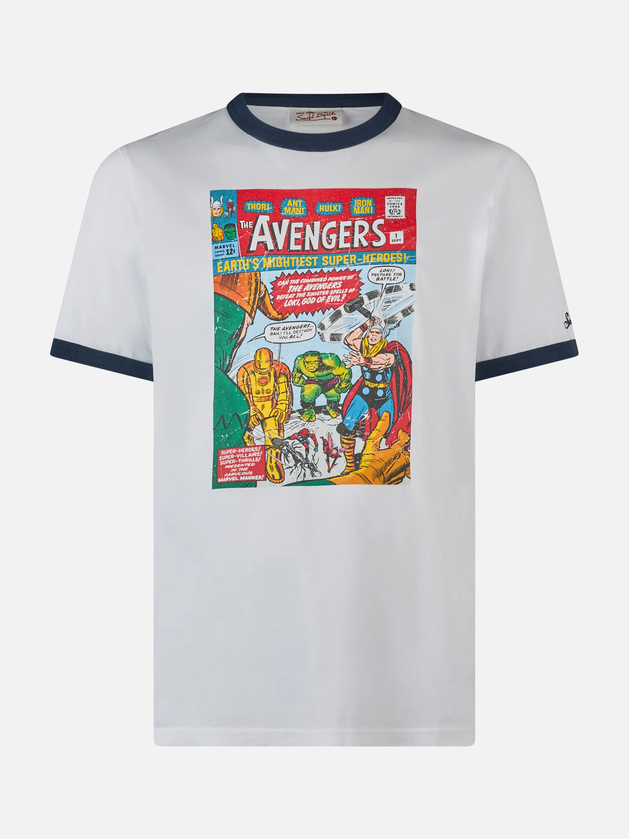 T-shirt da uomo in cotone con stampa Avengers | MARVEL SPECIAL EDITION
