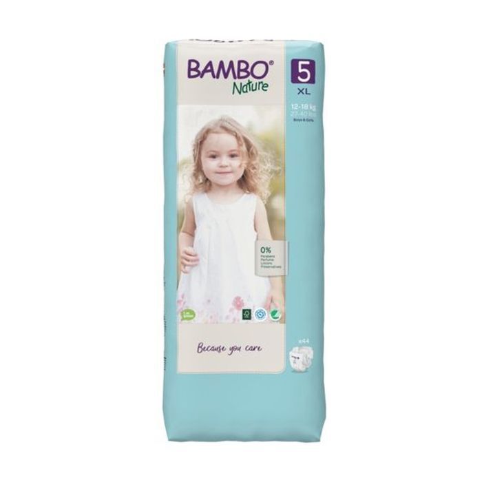 Bambo Nature Diapers Size 5 12-18kg - Pack of 44