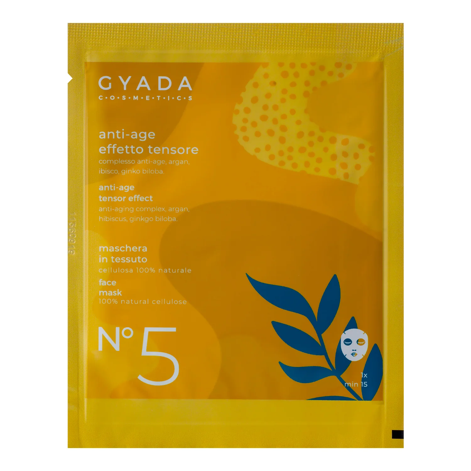 Maschere Viso in Tessuto Maschera In Tessuto Anti-age / Effetto Tensore N. 5 - Maschera Anti-età viso