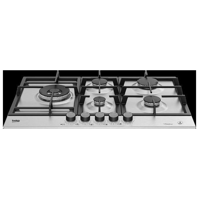 HIAL75226SXE Plateau de cuisson au gaz N° 5 feux 75 cm Inox