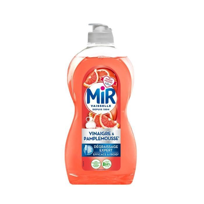 MIR afwasmiddel set van 3, azijn & grapefruit, 450 ml