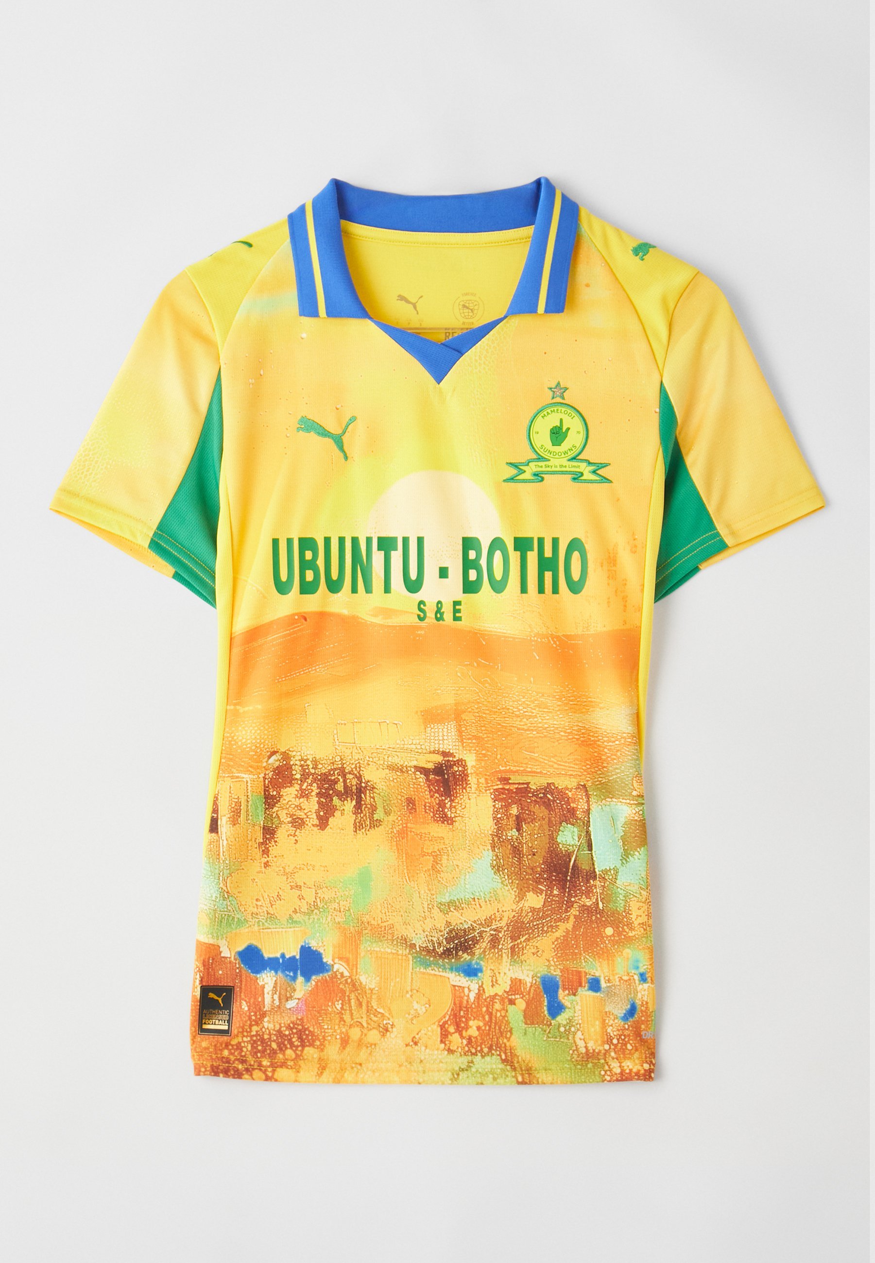 Puma KIDSUPER MAMELODI SUNDOWNS FC JERSEY W REPLICA - Fotballskjorte - pelé yellow/fast green