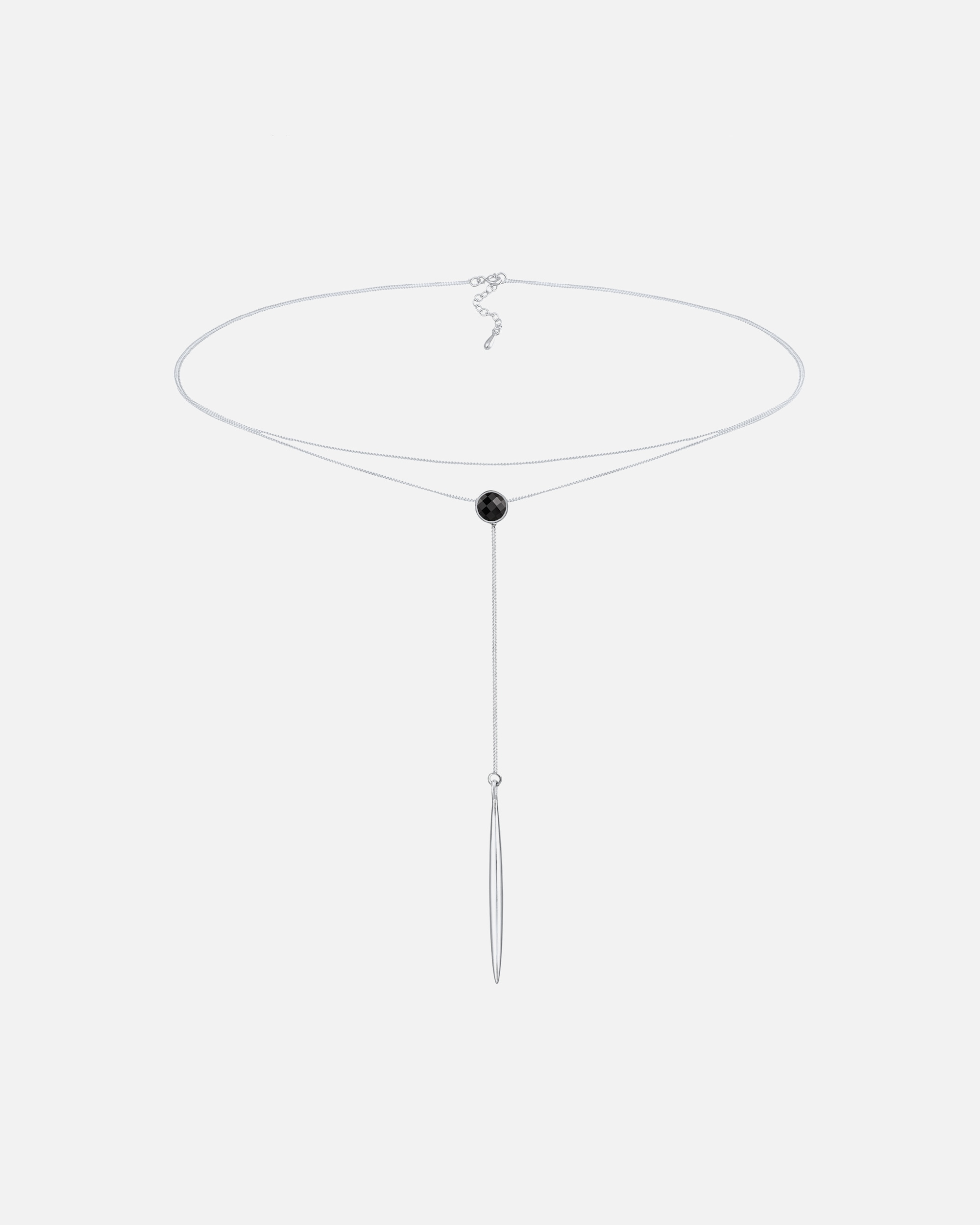 Elli Femmes Y-Choker avec cristaux en argent sterling 925
