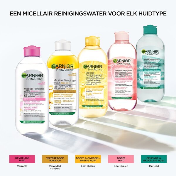 Garnier SkinActive micelarna voda za čišćenje za dugotrajnu i vodootpornu šminku 400ml - Za sve tipove kože
