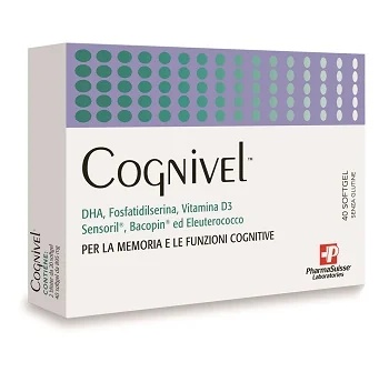 Cognivel Nahrungsergänzungsmittel zur Unterstützung der kognitiven Funktion, 40 glutenfreie Weichkapseln