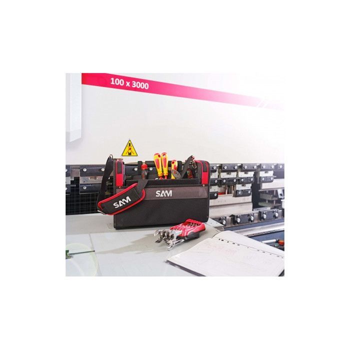 Cassetta portautensili in tessuto - SAM OUTILLAGE - BAG-2N - 30 L - Tessuto impermeabile 1200 denari - Portautensili rimovibile