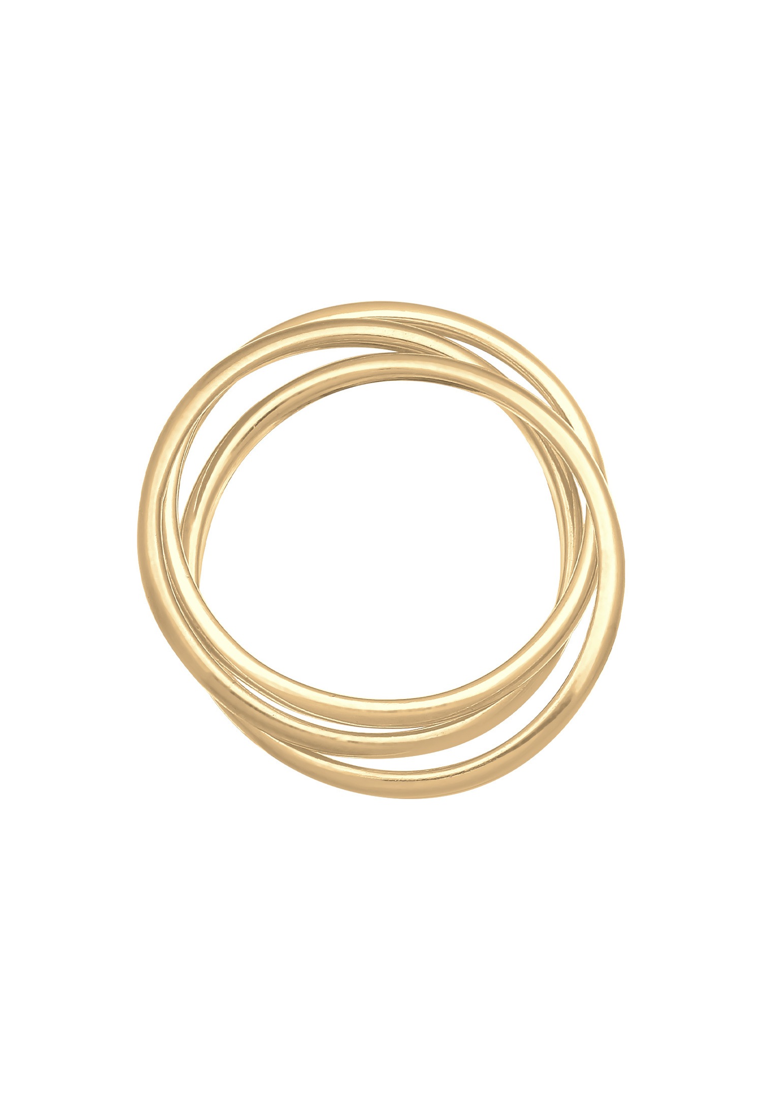 Elli Bague enveloppante pour femmes Trini Look Basic Minimal Trend en argent sterling 925