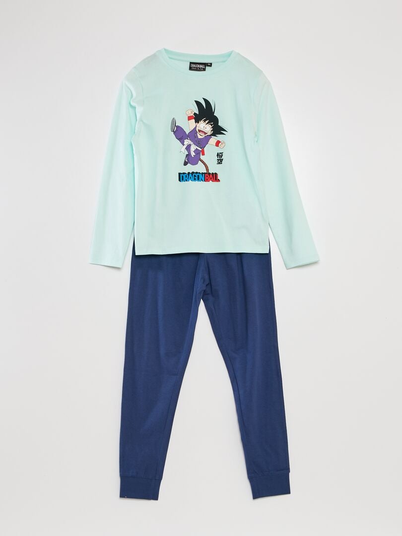 Conjunto de pijama de Dragon Ball Z - Camiseta + pantalón - 2 piezas - AZUL