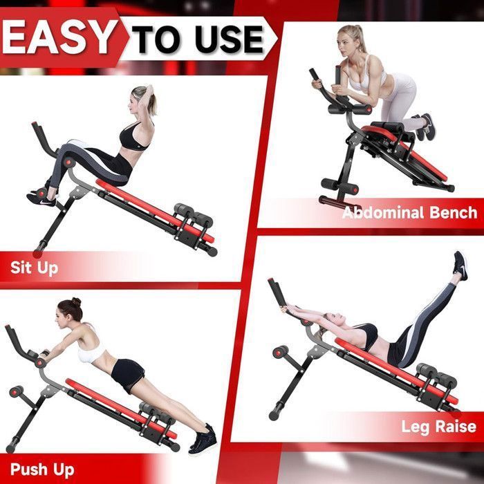 Foldable Abdominal Trainer - Dskeuzeew Fitness Equipment, Max Load 150 kg - 5 Minute Shaper - Family Fitness Equipment