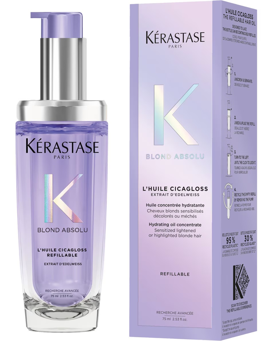 KÉRASTASE Blond Absolu L'Huile Cicagloss Atjaunojoša matu eļļa - balinātiem un blondiem matiem
