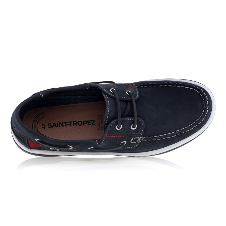 Mocasines/zapatos náuticos azules para hombre