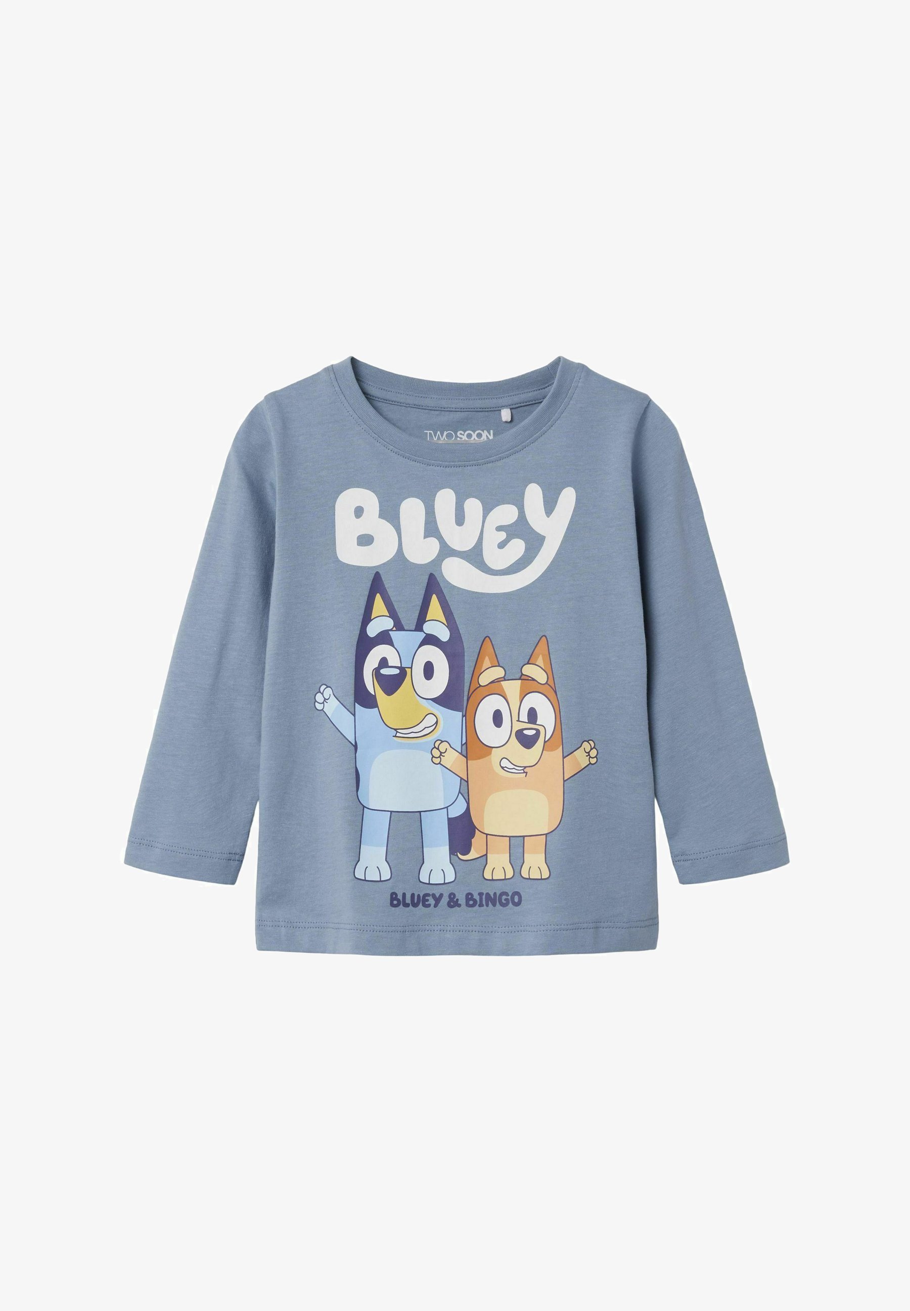 TWO SOON BLUEY - Top a maniche lunghe - denim slavato