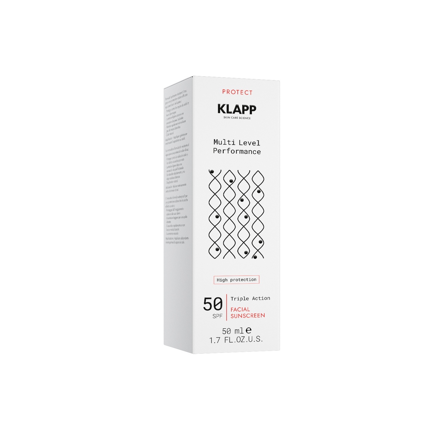 Klapp Multi Level Performance krema za sončenje s trojnim delovanjem SPF 50 - 50 ml