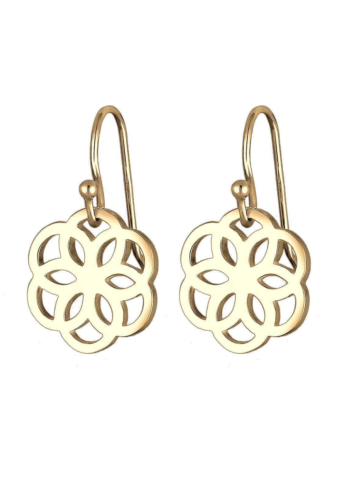 Elli Femme Ornement Floral Découpé en Argent Sterling 925