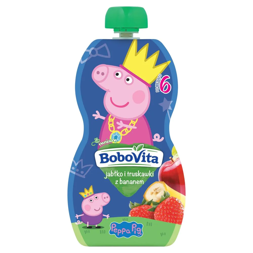 Bobovita Jabłko z Bananem i Truskawką - Mus 100 g