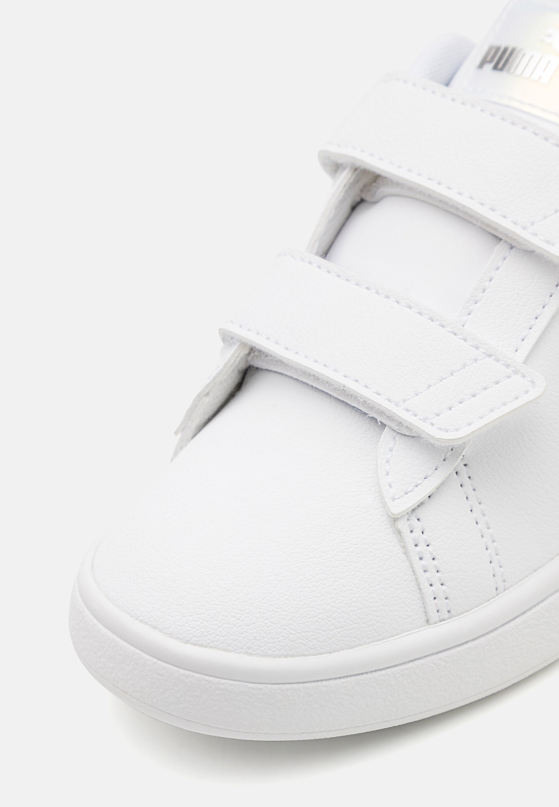 Puma SMASH 3.0 HOLO 2.0 UNISEX - Scarpe da ginnastica - bianco/malva nebbia/argento
