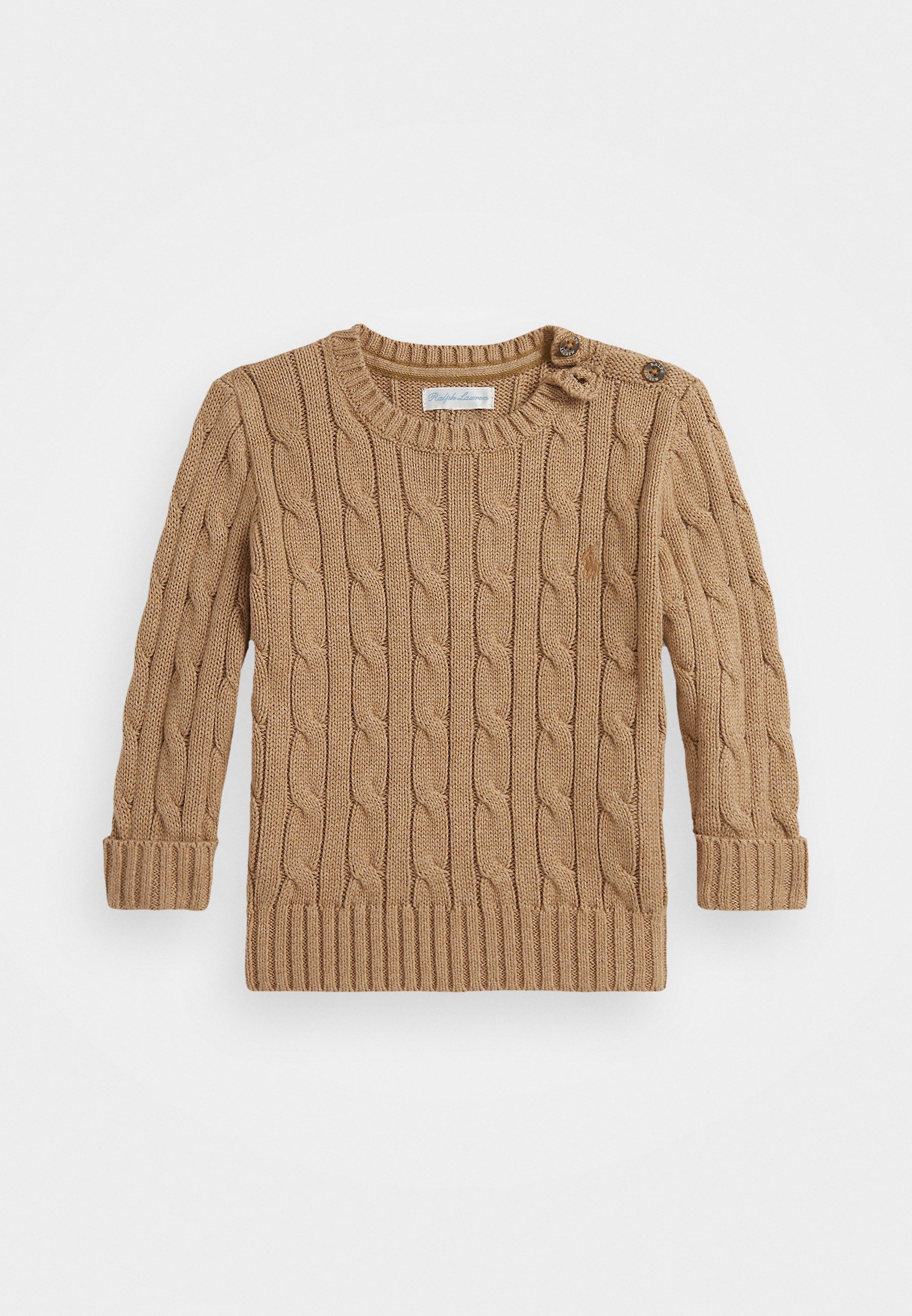 Polo Ralph Lauren CABLE KNIT COTTON JUMPER - Genser - camel