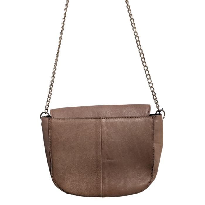 PIEZAS - Bolso de piel - color topo - Artículos de piel para mujer