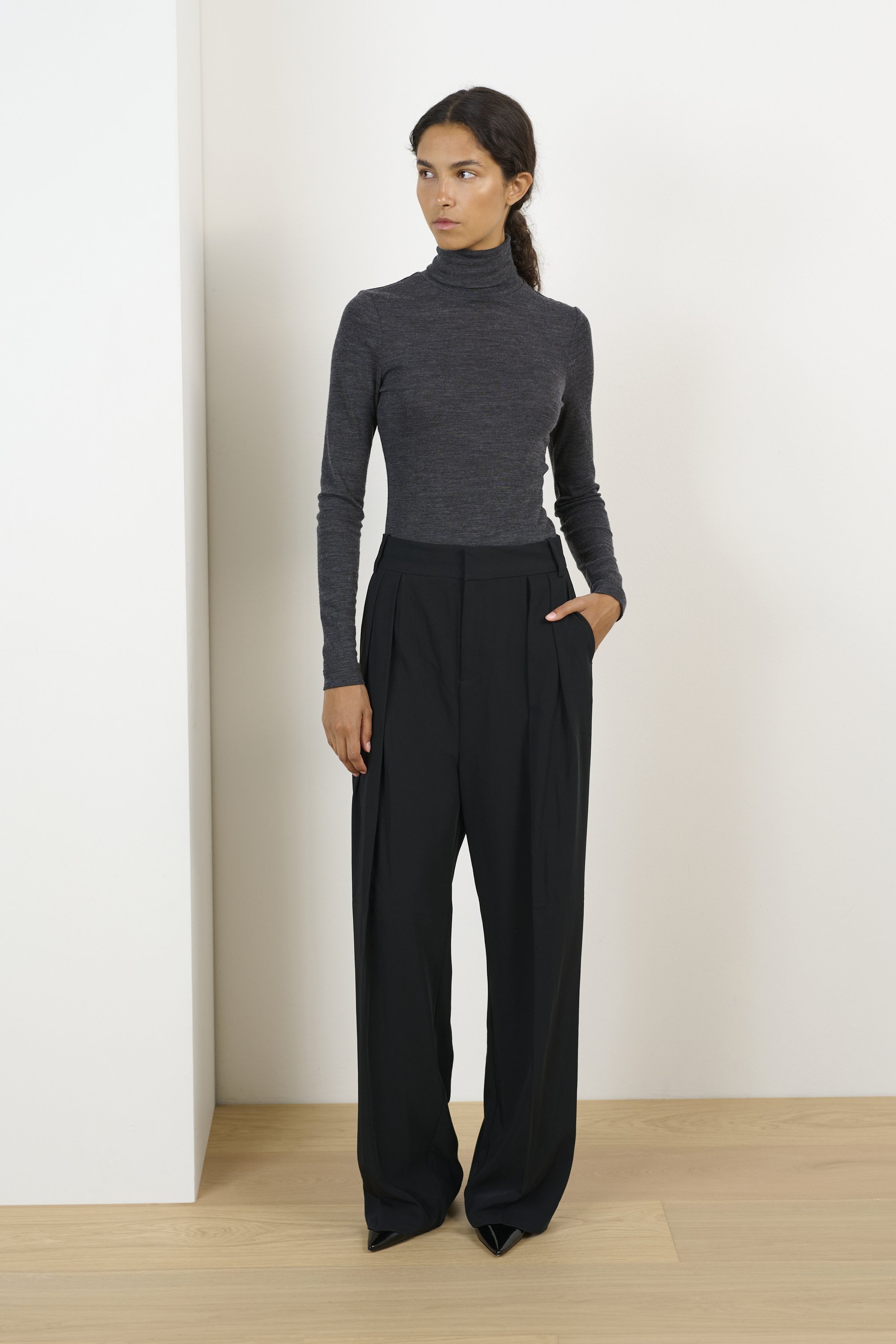 Pantalon plissé InWear NATALYAIW - noir