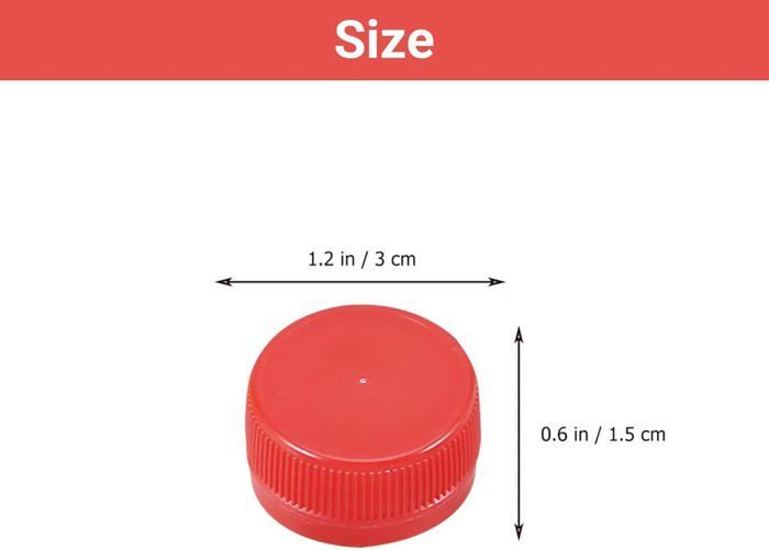 Paquete de 200 tapas de plástico de 30 mm para botellas, artículos de bricolaje, tapas de colores para envases.