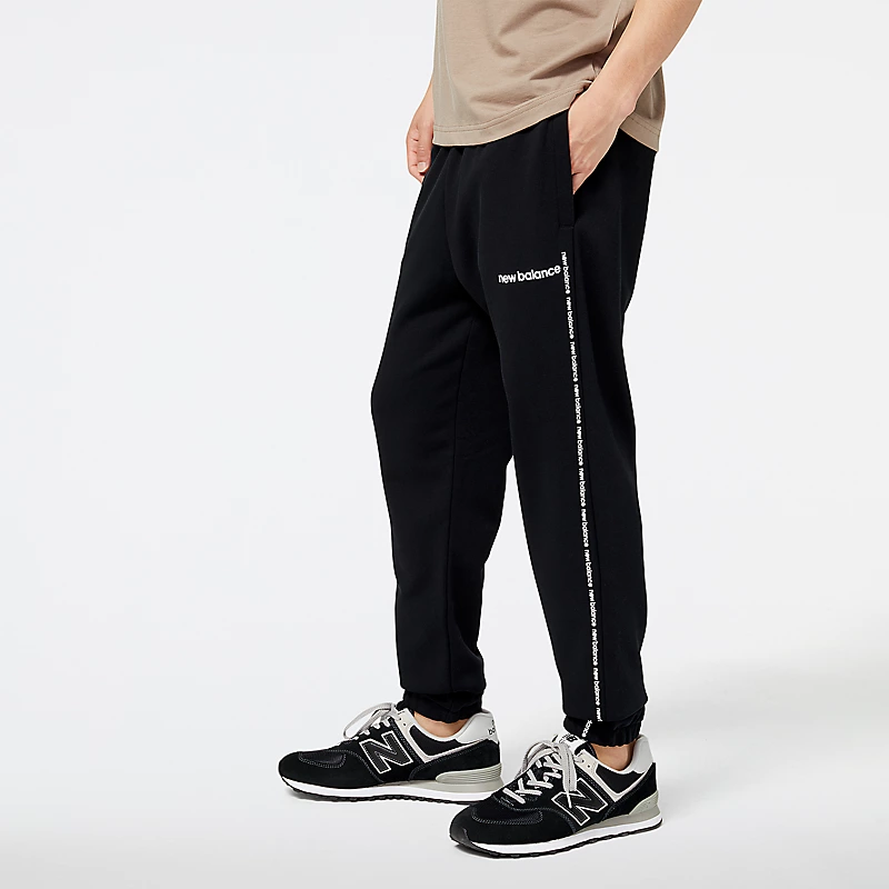 Pantaloni jogger din fleece de sezon Homme NB Essentials - NEGRI