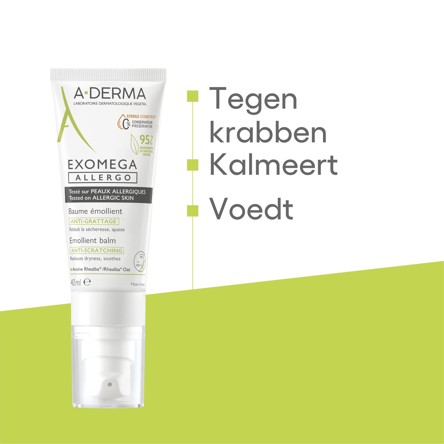 A-DERMA Telové mlieko Exomega Allergo Zmäkčujúci balzam - 40 ml