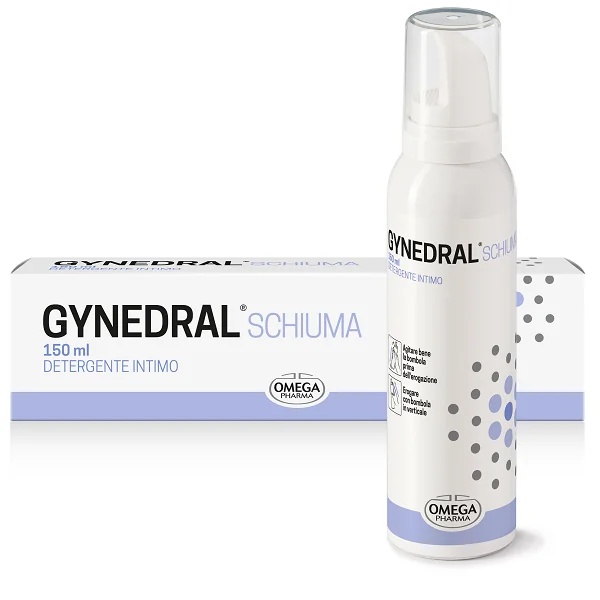OMEGA PHARMA Gynedral Schuim Det Int 150Ml