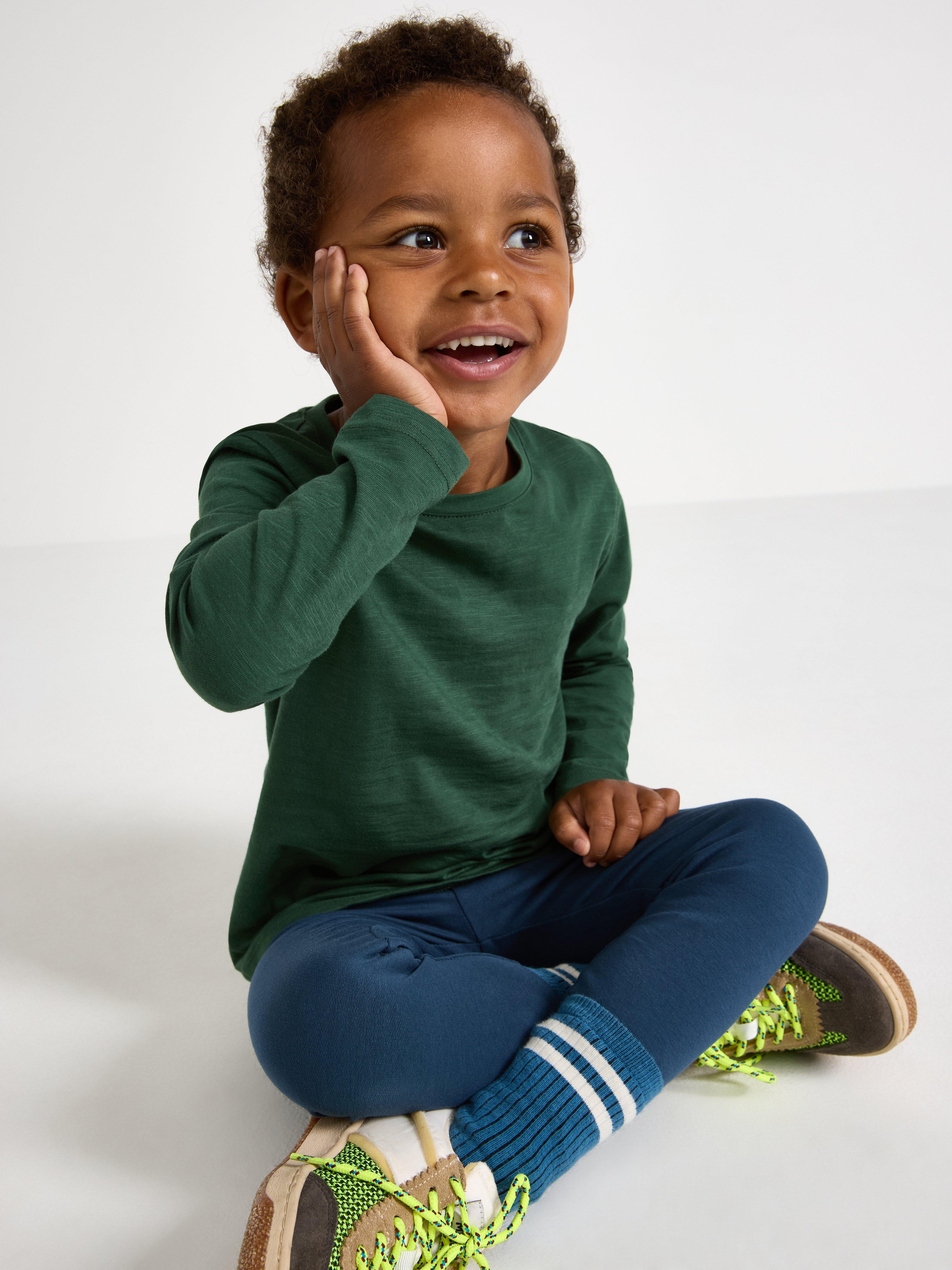 Långärmad top Dark Dusty Green