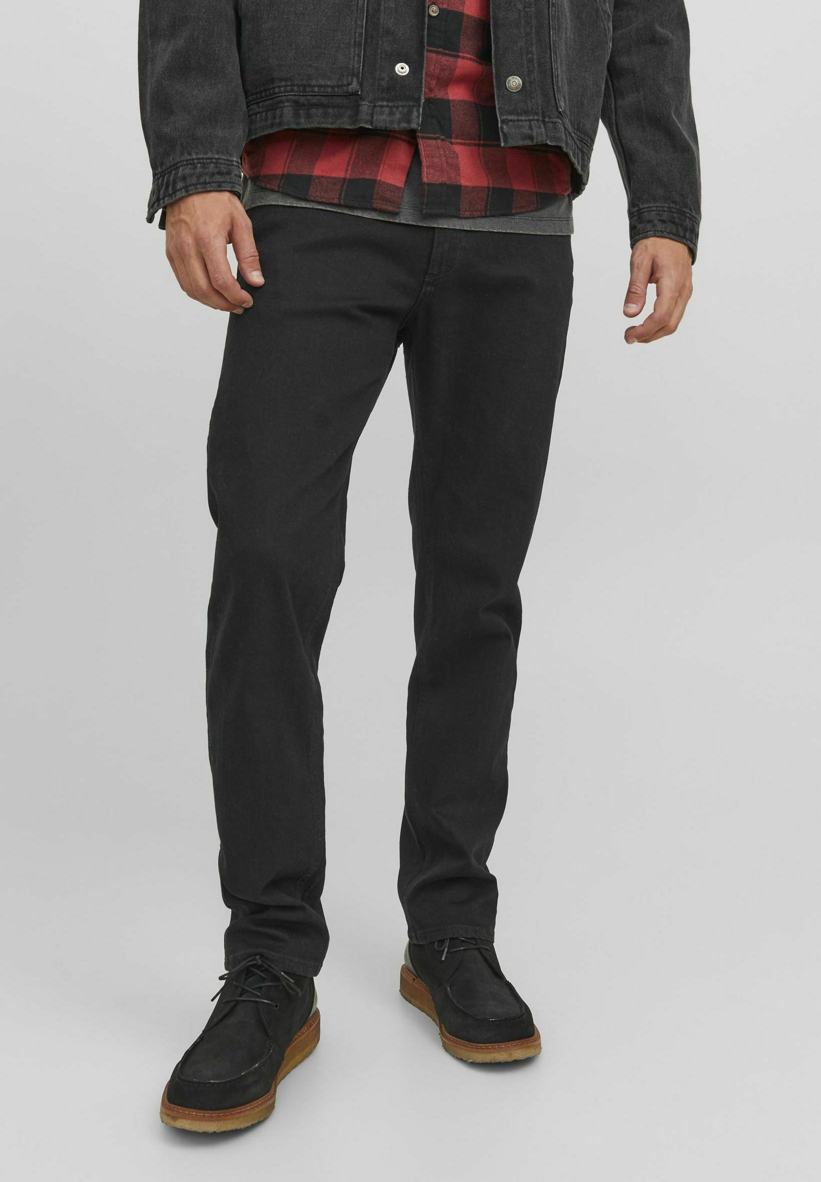 Jack & Jones Clark - Straight Leg Jeans - schwarzer Denim