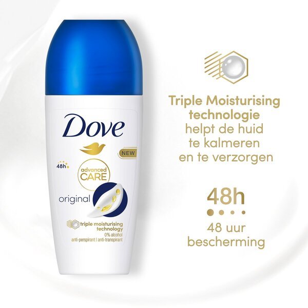 „Dove“ moteriškas originalus dezodorantas su rutuliniu antgaliu, 50 ml