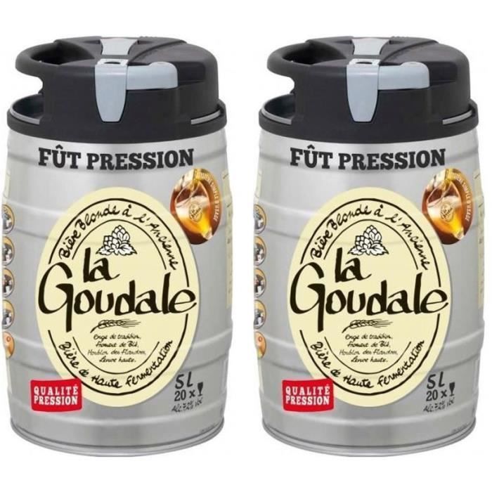 La Goudale Blonde - 2 minibarriles de 5 litros