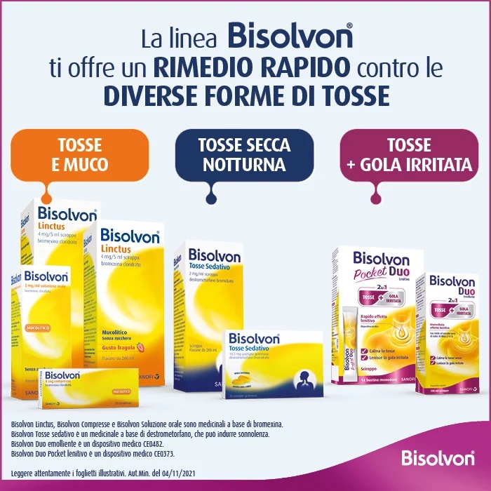BISOLVON Bisolvon Duo Pocket Médicament apaisant pour la toux et les maux de gorge 14 sachets