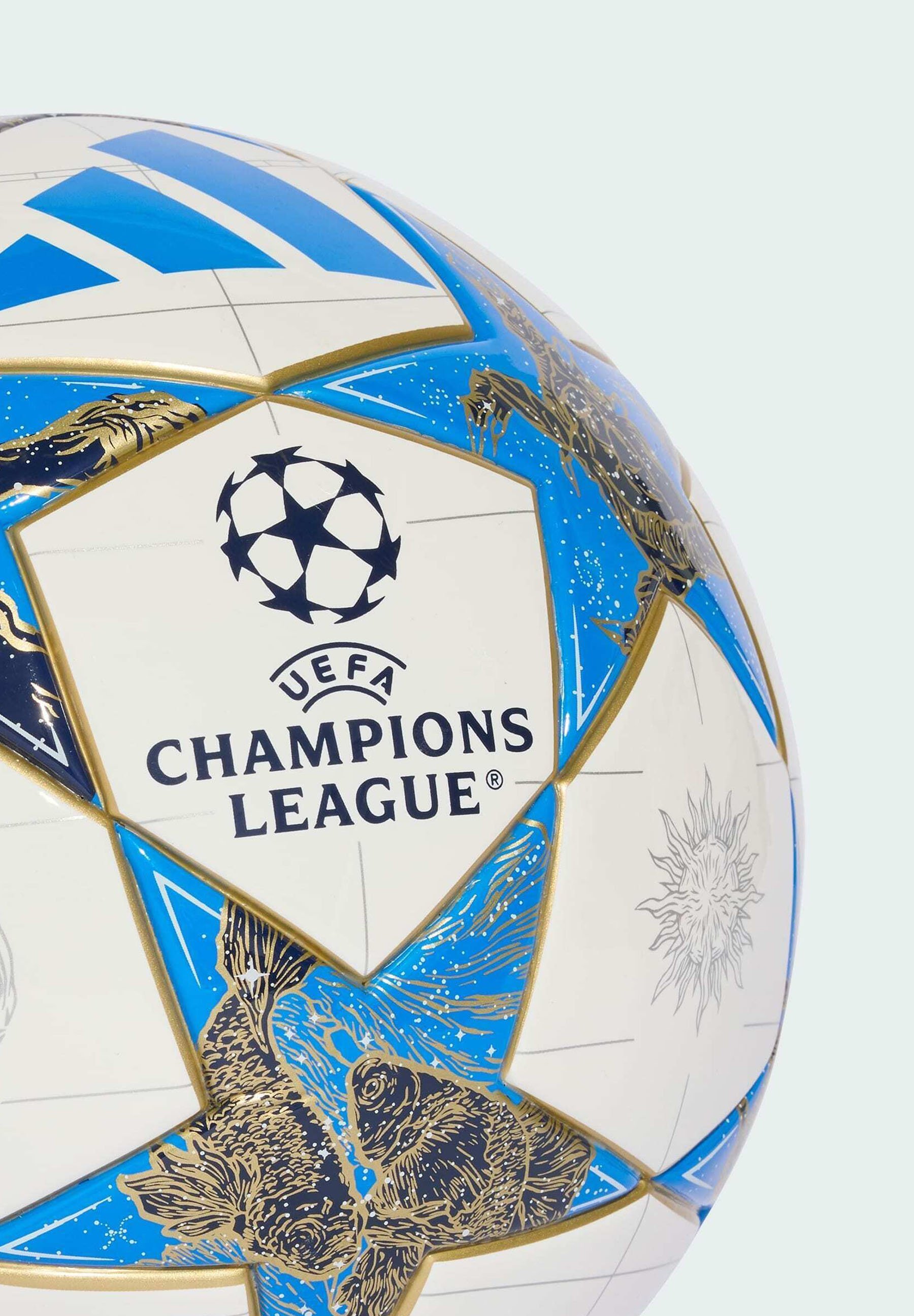 adidas Performance UCL LEAGUE J290 25/26 LEAGUE STAGE - Jalkapallo - valkoinen tummansininen monivärinen kultainen metallinhohtoinen
