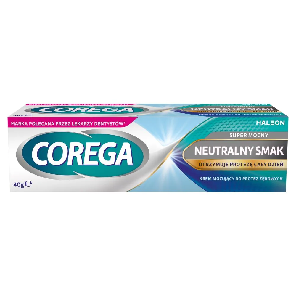 Corega Super Mocny Neutralny Smak, Krem mocujący do protez