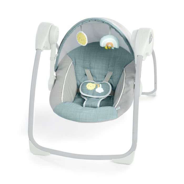 INGENUITY Sun Valley elektrische babywipper/schommelstoel, 2 speeltjes, verstelbare zitting - Babycadeau