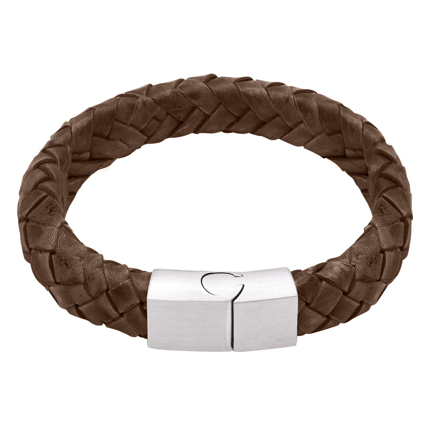 Heideman Bracelet en cuir Enno marron