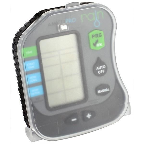 Temporizador de riego Amico Pro 9V - Lluvia bidireccional - Resistente a la lluvia