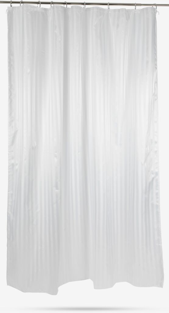 ANEBY zlatý sprchový záves ANEBY 180x200cm biely KRONBORG