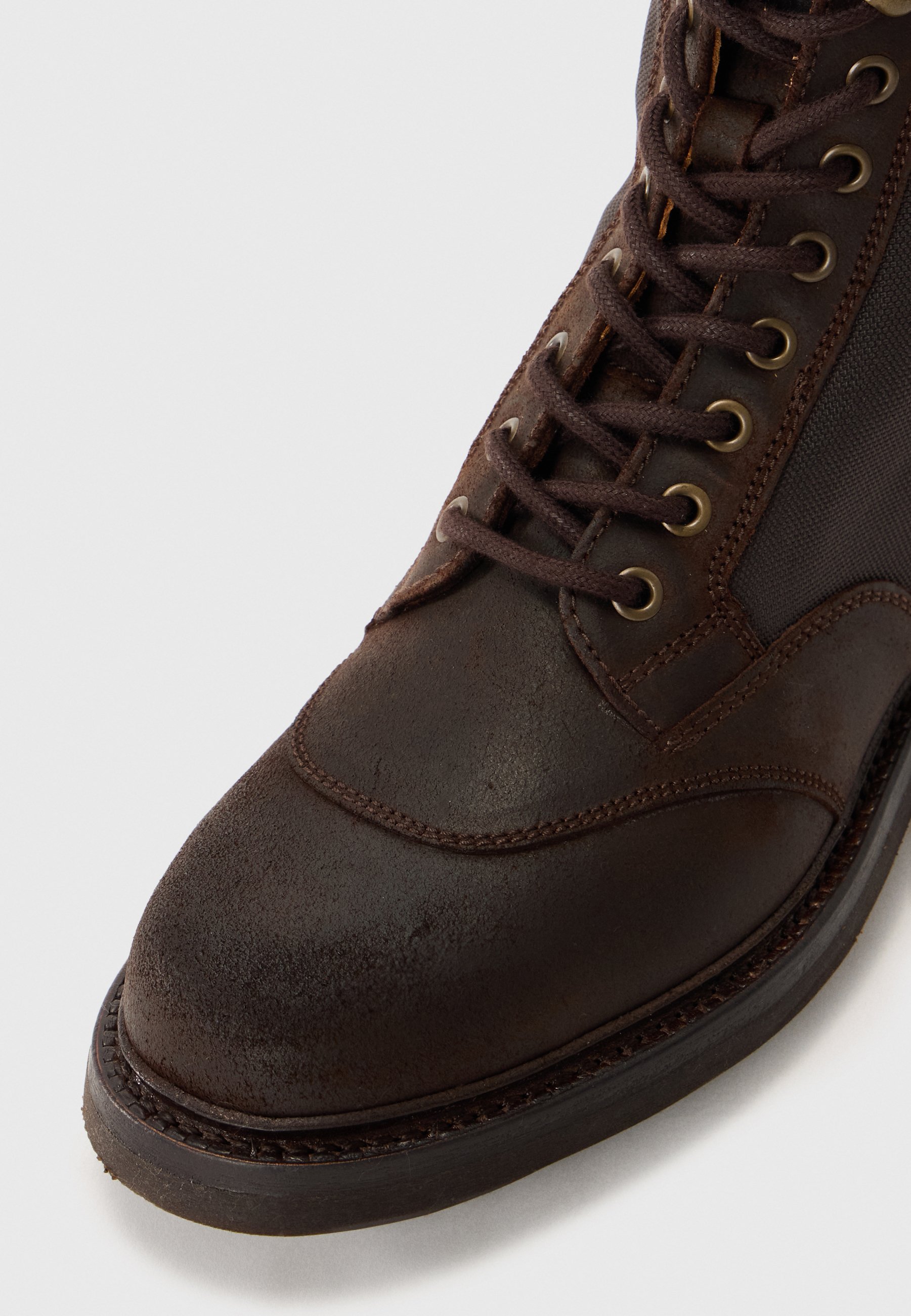 Belstaff CAMPBELL - Stivaletti stringati - verde oliva slavato