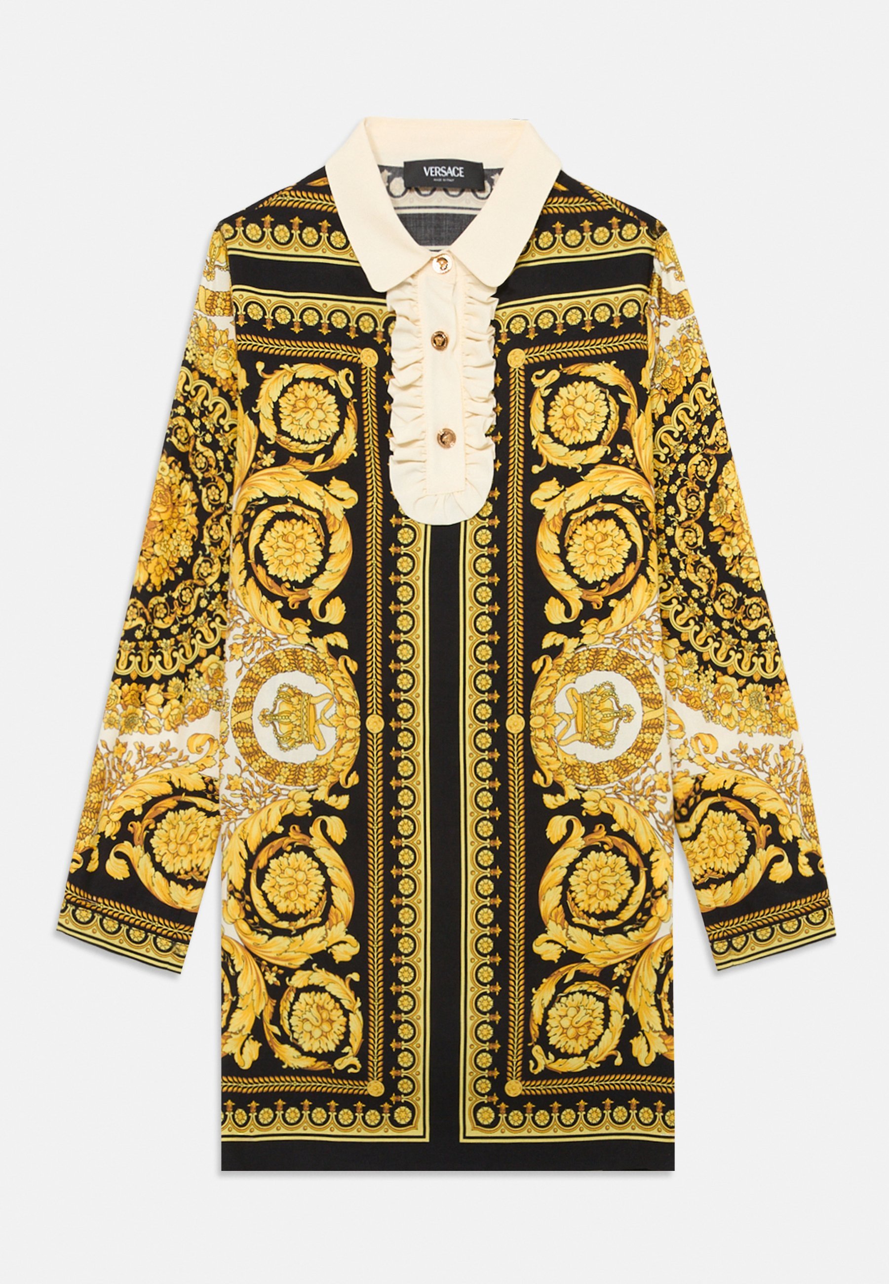 Versace DRESS GIAVANESE BAROCCO KIDS - Sukienka koszulowa - czarno-złota/biała