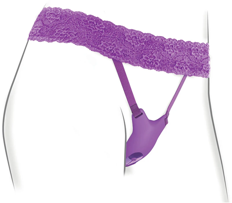 Pipedream Fantasy: Calcinha com vibrador e alça para estimulação do ponto G.