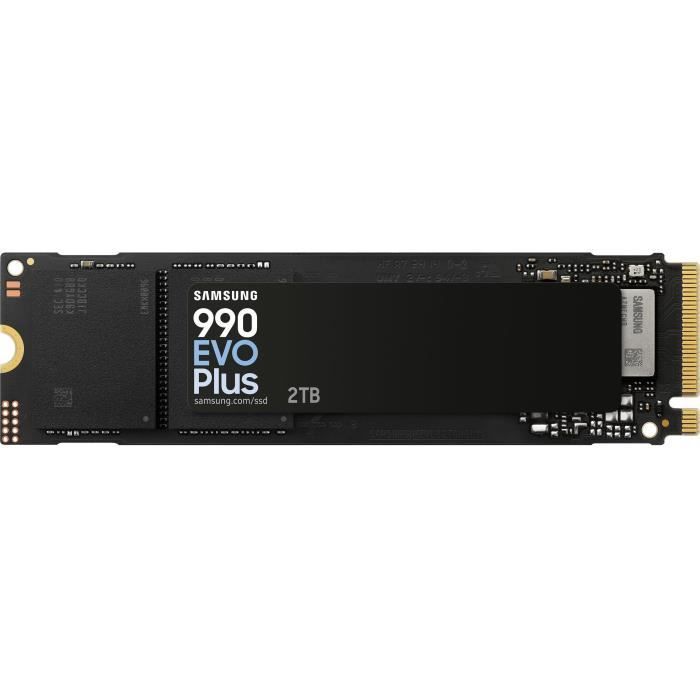 SSD interno - SAMSUNG - 990 EVO Plus 2TB - NVMe M.2 PCIe 4.0x4 - Velocidad de lectura de hasta 7250 MB/s